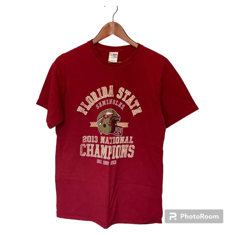 Florida State Seminoles Maroon S/S T-Shirt Men's M NCAA 2013 National Champions
